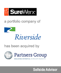 Transaction: SureWerx, a portfolio company of Riverside, has been acquired by Partners Group. Sellside Advisor.