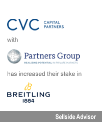 Transaction: CVC Capital Partners with Partners Group has increased their stake in Breitling. Sellside Advisor.