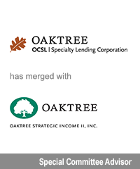 Transaction: Houlihan Lokey Advises Oaktree Specialty Lending Corporation