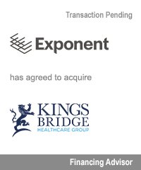 Transaction: Exponent Private Equity - Kings Bridge Healthcare Group