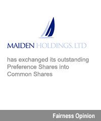 Transaction: Houlihan Lokey Advises Maiden Holdings, Ltd.