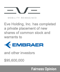 Transaction: Eve Holding - Embraer