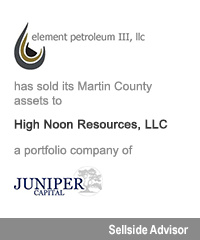 Transaction: Element Petroleum III - High Noon Resources - Juniper Capital