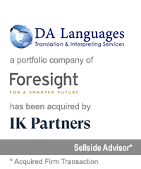 Transaction: Prior to Its Acquisition, Houlihan Lokey Advised DA Languages