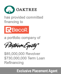 Transaction: Oaktree - Electro Rent - Platinum Equity