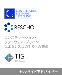 Transaction: Constellation Software Japan - RESCHO - TIS Group