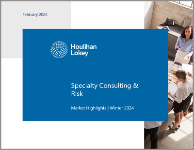 Specialty Consulting & Risk Market Highlights - Winter 2024 - Download