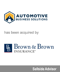 Transaction: Automotive Business Solutions Brown And Brown Insurance