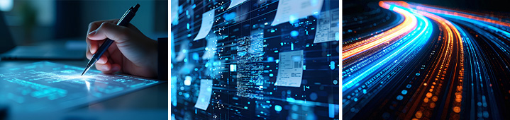 A collage of Office of the CFO-industry-related images