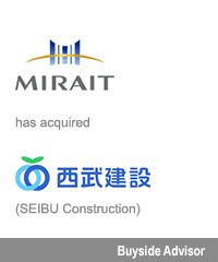 Transaction: Houlihan Lokey Advises MIRAIT Holdings Corporation on its acquisition of Seibu Construction