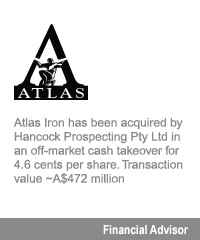 Transaction: Houlihan Lokey Advises Atlas Iron