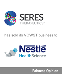 Transaction: Seres Therapeutics - Nestle Health Science