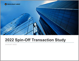 Download 2022 Spin Off Transaction Study