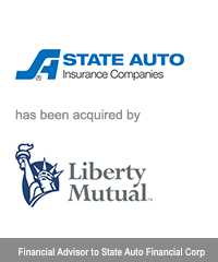 Transaction: Houlihan Lokey Advises State Auto Financial Corp.
