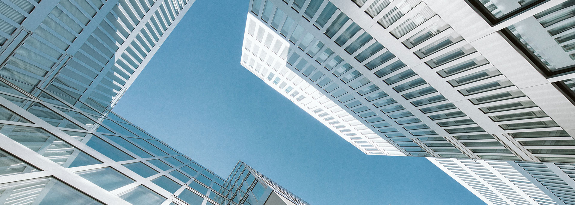lookup view of business buildings