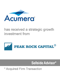 Transaction: Prior to Its Acquisition by Houlihan Lokey, GCA Advised Acumera