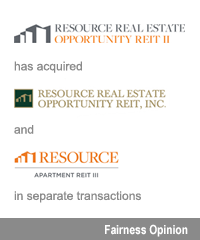Transaction: Houlihan Lokey Advises Resource Real Estate Opportunity REIT II, Inc.