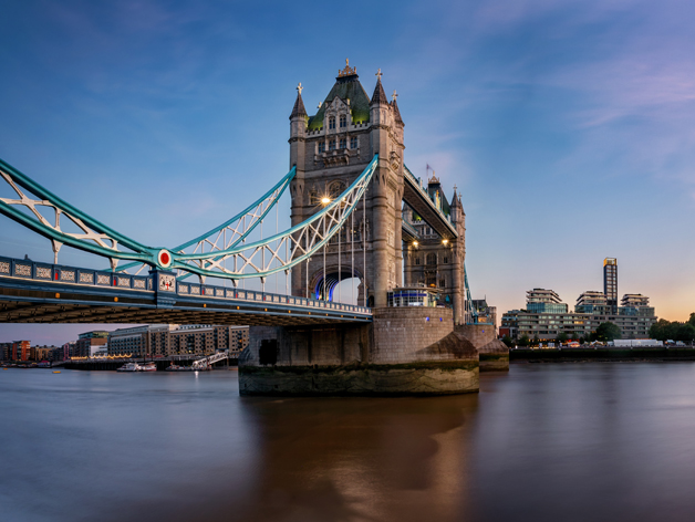 Tower bridge and london skyline