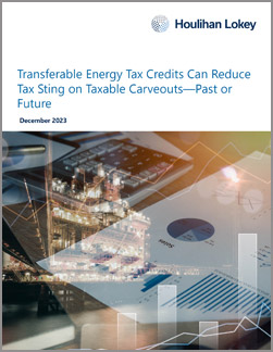 Transferable Energy Tax Credits Reduce Tax Sting Taxable Carveouts - Download